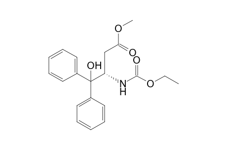 (3S)-3-Ethoxycarbonylamino-4-hydroxy-4,4-diphenylbutanoic acid methyl ester