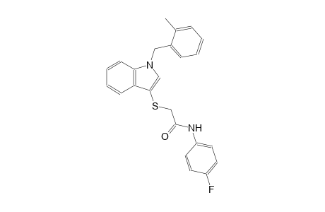 acetamide, N-(4-fluorophenyl)-2-[[1-[(2-methylphenyl)methyl]-1H-indol-3-yl]thio]-