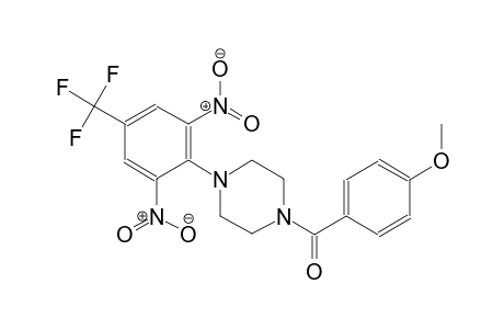 1-[2,6-dinitro-4-(trifluoromethyl)phenyl]-4-(4-methoxybenzoyl)piperazine