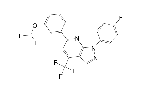 1H-pyrazolo[3,4-b]pyridine, 6-[3-(difluoromethoxy)phenyl]-1-(4-fluorophenyl)-4-(trifluoromethyl)-