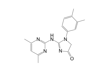1-(3,4-dimethylphenyl)-2-[(4,6-dimethyl-2-pyrimidinyl)amino]-1,5-dihydro-4H-imidazol-4-one