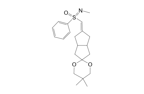 (3'aR)-N-Methyl-S-phenyl-S-[{tetrahydro-5'',5''-dimethylspiro[1,3-dioxan-2,2'-(1'H)-pentalen]-5(3'H)-ylidene}methyl]sulfoximine