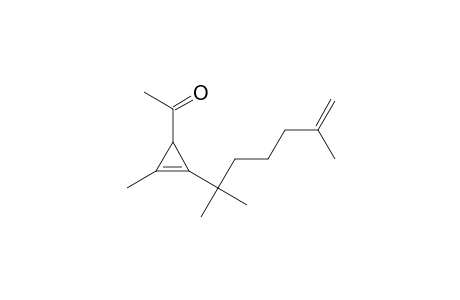 Ethanone, 1-[2-methyl-3-(1,1,5-trimethyl-5-hexenyl)-2-cyclopropen-1-yl]-