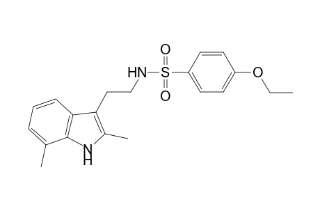 Benzenesulfonamide, N-[2-(2,7-dimethyl-1H-indol-3-yl)ethyl]-4-ethoxy-