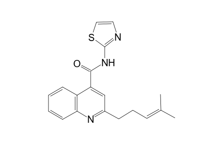 2-(4-Methyl-3-pentenyl)-N-(1,3-thiazol-2-yl)-4-quinolinecarboxamide