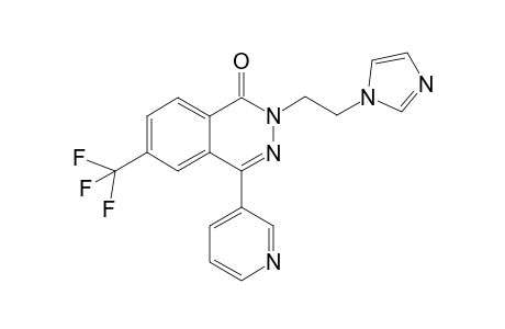6-(Trifluoromethyl)-2-[2-(1-imidazoyl)ethyl]-4-(3-pyridyl)-1(2H)-phthazinone