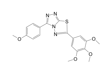 3-(4-Methoxyphenyl)-6-(3,4,5-trimethoxyphenyl)-[1,2,4]triazolo[3,4-b][1,3,4]thiadiazole