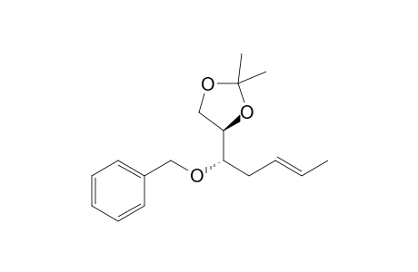 4-[1-Benzyloxy-(1S,3E)-3-pentenyl]-2,2-dimethyl-(4R)-1,3-dioxolane