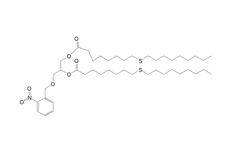 (+-)-O(1),O(2)-Bis(9-thiastearyl)-O(3)-(2-nitrobenzyl)glycerol