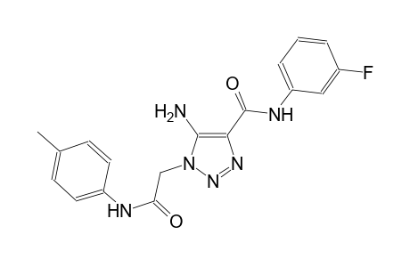 5-amino-N-(3-fluorophenyl)-1-[2-oxo-2-(4-toluidino)ethyl]-1H-1,2,3-triazole-4-carboxamide