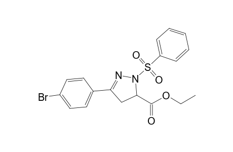 5-Ethoxycarbonyl-3-(4-bromophenyl)-1-phenylsulfonyl-4,5-dihydropyrazole