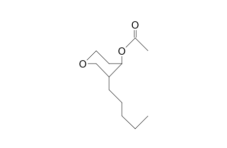 trans-3-Pentyl-tetrahydropyran-4-ol acetate