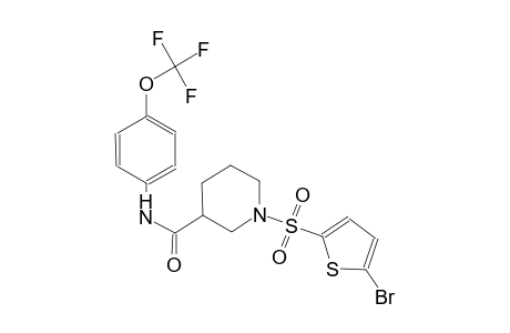 1-[(5-bromo-2-thienyl)sulfonyl]-N-[4-(trifluoromethoxy)phenyl]-3-piperidinecarboxamide