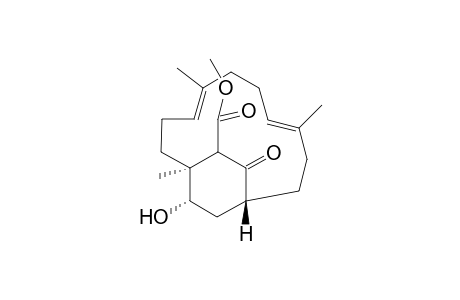 (4E,8E)-(1R,12S,16S)-16-Hydroxy-4,8,12-trimethyl-14-oxo-bicyclo[10.2.2]hexadeca-4,8-diene-13-carboxylic acid methyl ester