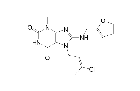 7-[(2E)-3-chloro-2-butenyl]-8-[(2-furylmethyl)amino]-3-methyl-3,7-dihydro-1H-purine-2,6-dione