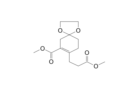 1,4-Dioxaspiro[4.5]dec-7-ene-7-carboxylic acid, 8-(2-methoxycarbonylethyl)-, methyl ester