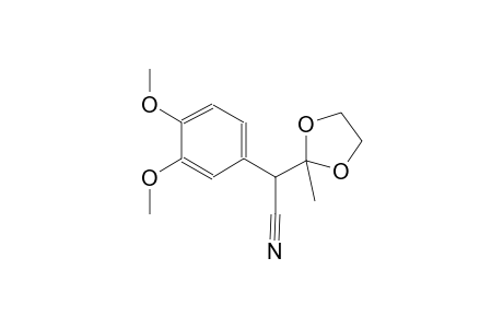 1,3-dioxolane-2-acetonitrile, alpha-(3,4-dimethoxyphenyl)-2-methyl-
