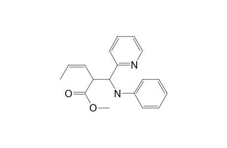 Methyl 2-[(phenylamino)(2-pyridyl)methyl]-3-pentenoate