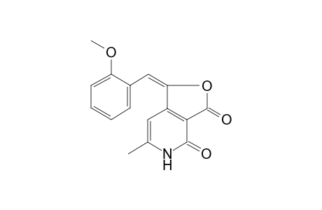 Furo[3,4-c]pyridine-3,4(1H,5H)-dione, 1-(2-methoxybenzylidene)-6-methyl-