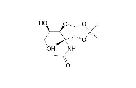 .alpha.-D-Glucofuranose, 3-(acetylamino)-3-deoxy-3-C-methyl-1,2-O-(1-methylethylidene)-