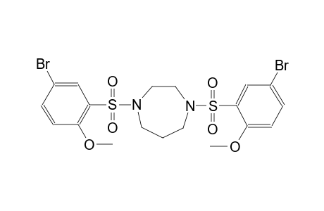 1H-1,4-diazepine, 1,4-bis[(5-bromo-2-methoxyphenyl)sulfonyl]hexahydro-