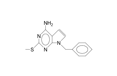 4-Amino-7-benzyl-2-methylthio-7H-pyrrolo(2,3-D)pyrimidine