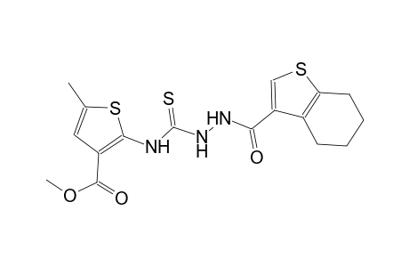 methyl 5-methyl-2-({[2-(4,5,6,7-tetrahydro-1-benzothien-3-ylcarbonyl)hydrazino]carbothioyl}amino)-3-thiophenecarboxylate