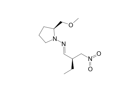 (S,S)-1-(.alpha.-Ethyl-.beta.-nitropropylaldehyde)-2-methoxymethylpyrrolidinehydrazone