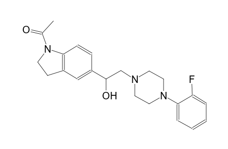 1H-indole-5-methanol, 1-acetyl-alpha-[[4-(2-fluorophenyl)-1-piperazinyl]methyl]-2,3-dihydro-
