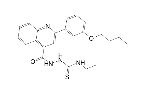 2-{[2-(3-butoxyphenyl)-4-quinolinyl]carbonyl}-N-ethylhydrazinecarbothioamide