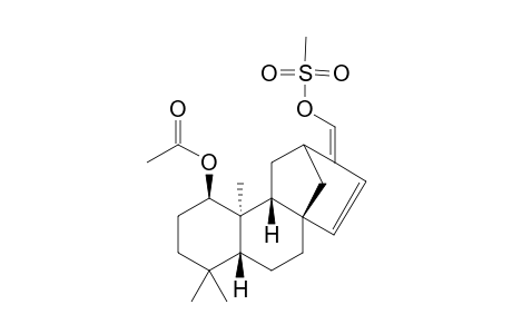(E)-ent-1.beta.-acetoxy-17-mesyloxy-14(13)-12-abeobeyer-13(17),15-diene