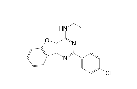 2-(4-chlorophenyl)-N-isopropyl[1]benzofuro[3,2-d]pyrimidin-4-amine