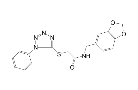 N-Benzo[1,3]dioxol-5-ylmethyl-2-(1-phenyl-1H-tetrazol-5-ylsulfanyl)-acetamide