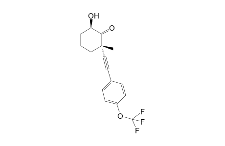 6-Hydroxy-2-methyl-2-((4-(trifluoromethoxy)phenyl)ethynyl)cyclohexanone