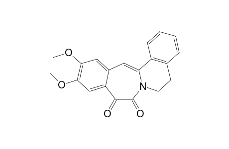 11,12-dimethoxy-5,6-dihydroisoquinolino[2,1-c][3]benzazepine-8,9-dione
