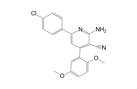 2-amino-6-(4-chlorophenyl)-4-(2,5-dimethoxyphenyl)nicotinonitrile
