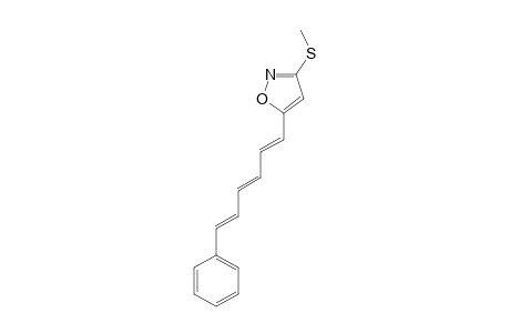 3-Methylthio-5-(6-phenyl-1,3,5-hexatrienyl)isoxazole
