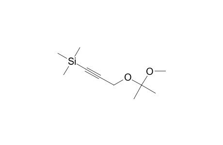 3-(1-Methoxy-1-methyl-ethoxy)prop-1-ynyl-trimethyl-silane