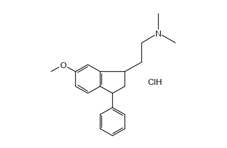 N,N-DIMETHYL-5-METHOXY-1-PHENYL-3-INDANETHYLAMINE, HYDROCHLORIDE