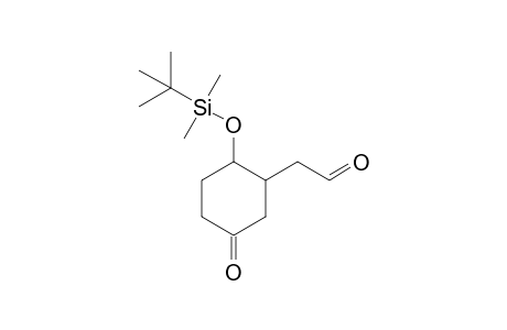 Obtention of the Lactone 14 from the Allyl Derivative 6.(1RS,2SR)-2-[2-(tert-Butyldimethylsiloxy)-5-oxocyclohexl-yl]ethanal