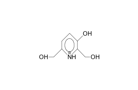 3-Hydroxy-2,6-pyridine-dimethanol cation