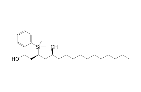 (3R,5S)-3-Dimethyl(phenyl)silylhexadecan-1,5-diol