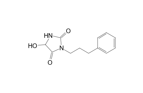 3-(3-Phenylpropyl)-5-hydroxyimidazolidine-2,4-dione