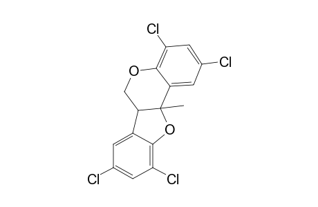 6a,11a-dihydro-11a-methyl-2,4,8,10-tetrachloro-6H-benzofuro[3,2-c][1]benzopyran