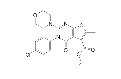 3-(4-Chlorophenyl)-5-ethoxycarbonyl-6-methyl-2-(morpholin-4-yl)furo[2,3-d]pyrimidin-4(3H)-one