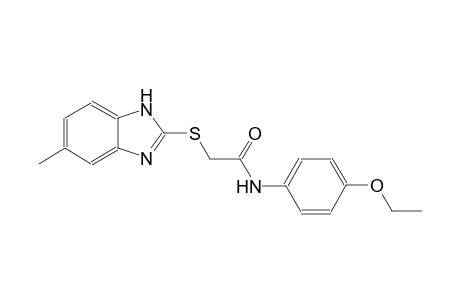 N-(4-ethoxyphenyl)-2-[(5-methyl-1H-benzimidazol-2-yl)sulfanyl]acetamide