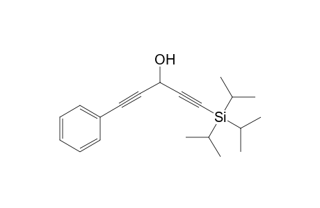 1-Phenyl-5-(tri-isopropylsilyl)penta-1,4-diyn-3-ol