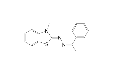 (1Z)-1-Phenylethanone ((2Z)-3-methyl-1,3-benzothiazol-2(3H)-ylidene)hydrazone