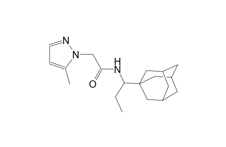 N-[1-(1-adamantyl)propyl]-2-(5-methyl-1H-pyrazol-1-yl)acetamide