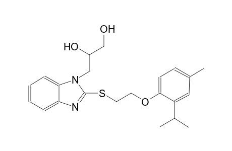 1,2-propanediol, 3-[2-[[2-[4-methyl-2-(1-methylethyl)phenoxy]ethyl]thio]-1H-benzimidazol-1-yl]-